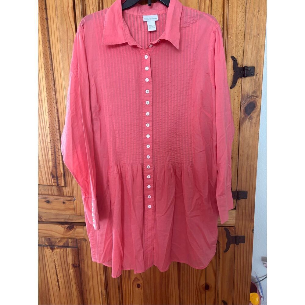 Soft Surroundings Pintuck Tunic Top